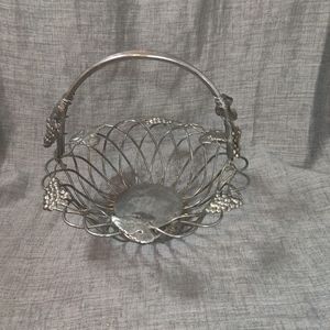 Vintage Godinger Silverplate Fruit Basket Twisted
